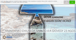 Desktop Screenshot of oryonilluminazione.com